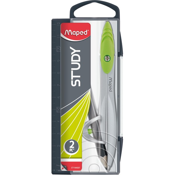 Maped Study Metal Compass with Universal Holder in Reusable Storage