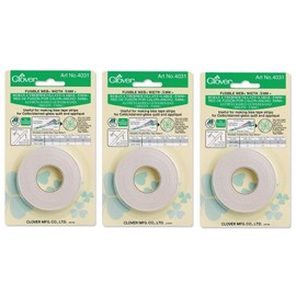 Clover Needlecrafts Bulk Buy Fusible Bias Tape Maker Fusible Web 40 Feet 4031C (3-Pack)