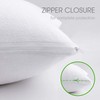 COMFORTNIGHTS Luxury Terry Towelling Waterproof Zipped pillow protectors, Pair
