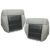 NLQR Driver & Passenger Side Bottom Replacement Seat Cover Leather