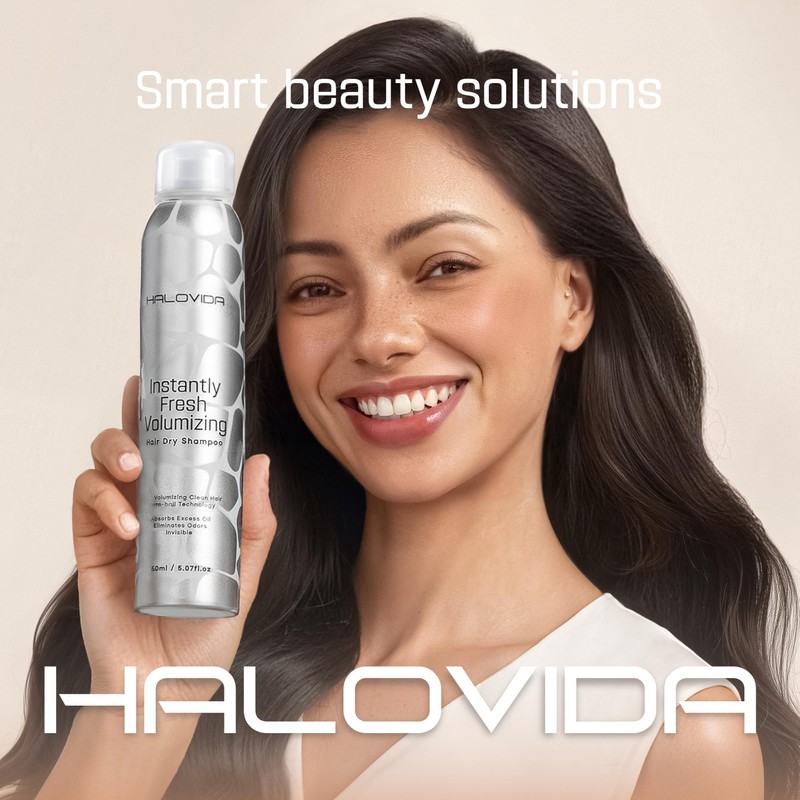 HALOVIDA Dry Shampoo for Women, Dry Scalp Shampoo Spray for