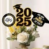 Nialnant 30 Pack Graduation Decorations 2025 Black Gold Graduation Centerpieces