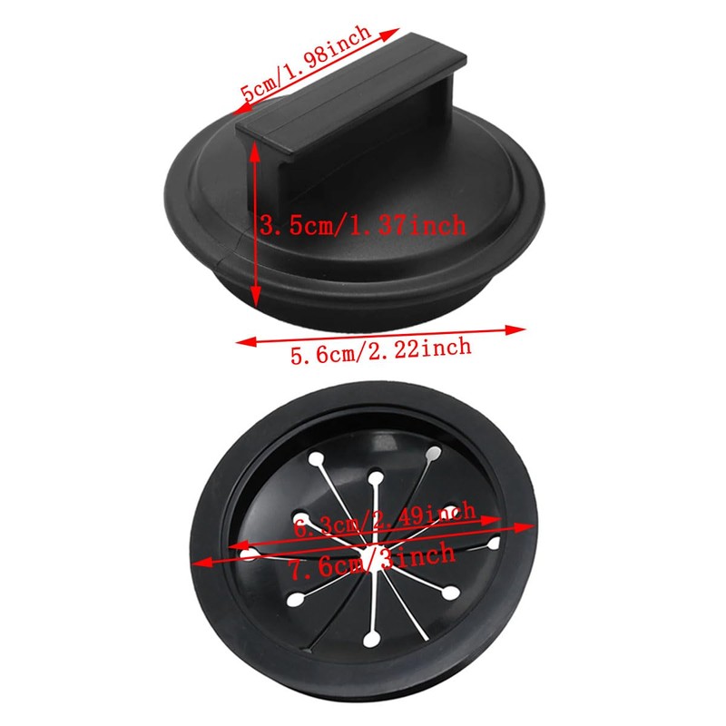 Haidong 3 "Kitchen Sink Plug and 3 1/8" Garbage Disposal