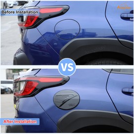 Aunginsy Car Fuel Filler Gas Tank Cap Cover Compatible with Subaru Crosstrek GU 2023 2024 Car Oil Gas Cap Fuel Trim Cover Fuel Filler Cap Door Scratches Protection Sticker ABS Exterior Accessories