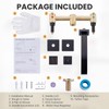 ALEASHA Wall Mounted Bathroom Sink Faucet Oil Rubbed Bronze Bathroom