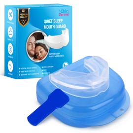 Chic Derma Comfortable Sleep Mouth Guard – Custom Fit Nighttime Oral Device for Quiet & Restful Nights – Multi-Use Teeth Protector for Comfort & Support Men and Women