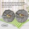 PANSHA Door Knob Cover Grey with Bird Embroidered 2 PCS,
