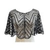 Gatsby Sequin Cape Bride Wrap - 1920s Shawls And Wraps