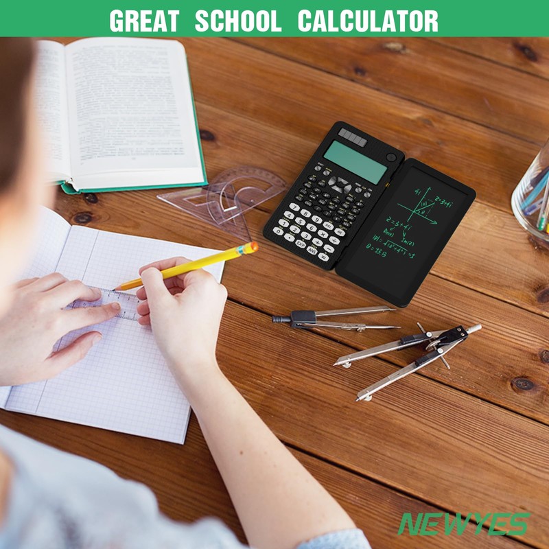 NEWYES Scientific Calculator 82 MS, 401 Functions & 2-Line Display