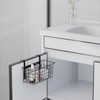 MaraFansie Basket with Hook, Grid Storage Basket, Over the Cabinet