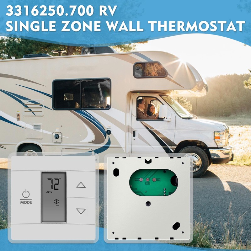 3316250.700 RV Single Zone Wall Thermostat, w/Digital Temperature Display Compatible