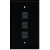 RiteAV 1 Gang 3 Port Cat5e Ethernet Wall Plate -
