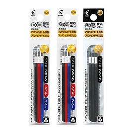 Pilot FriXion Ball Slim Multi-color Type Replacement Refills 0.38mm Black + 3 Color Set 2 pieces LFBTRF30UF3B×1+3C×2 2 types 3 pieces set