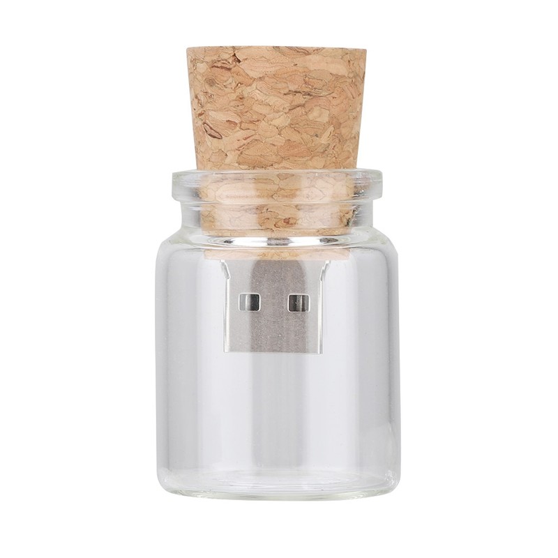 Wishing Floating Bottles USB2.0 Flash Drive Wood Flash Memory Stick