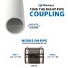 Fernco P1056-250 2.5-in. Cast Iron, Plastic and Steel Pipe Flexible