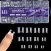 600 Stück Nagel Tips Kurz Set, 12 Größen Nageltips für