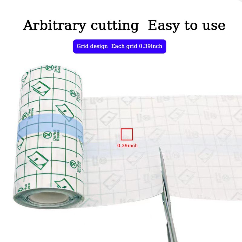 2 Rolls Transparent Stretch Adhesive Bandage, BetterJonny Waterproof Clear Protective