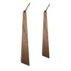 Huakaile 2 Pieces 12" & 10" Teak Wood Spatula Set,