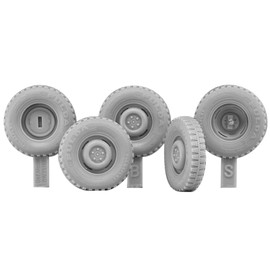 DEF.Model DW35169 1/35 German VW Irtis 4-wheel Drive Small Military Vehicle (Type 183) Self-Deforming Tire Set #1 Fluda Type (For ACE), Resin Parts