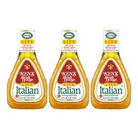 Ken's Steak House Lite Italian Dressing & Marinade, 16 Fl Oz (Pack of 3)