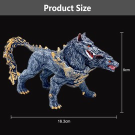 Doyomtoy Zerberus Golden Blue Zerberus, Warcraft Golden Toy Kids Toy Action Figure Children's Birthday Gifts