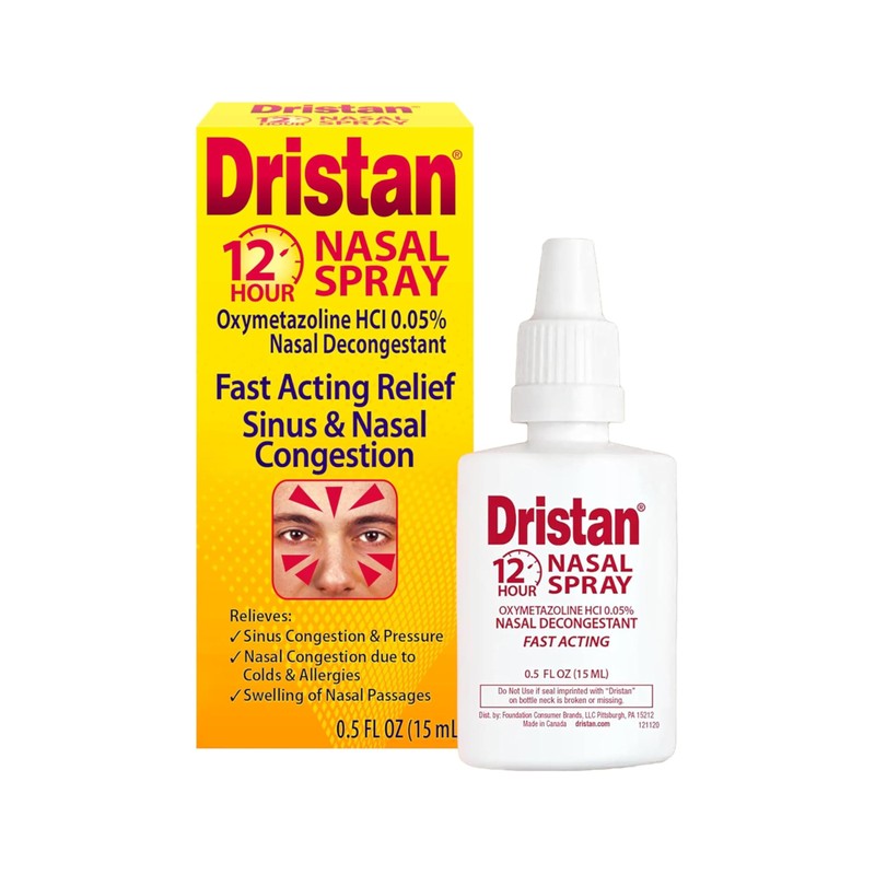 Dristan 12-Hour Nasal Spray 0.50 oz (Pack of 4)