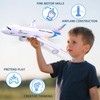 victob Airplane Toy with Bump & Go, Flashing Lights &