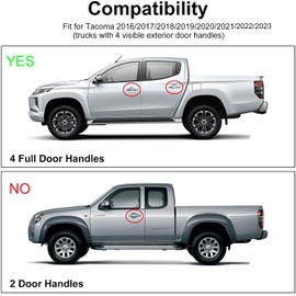 DREOOCAR Non-Slip Liner Compatible with Toyota Tacoma Accessories 2023 2022 2021 2020 2019 2018 2017 2016 Custom Cup Holder Door Pocket Center Console Interior Rubber Insert Mats 18 Pcs White Trim