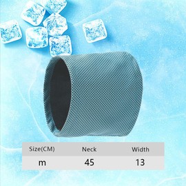 Cooling Collar with Cloth, Breathable Heat Dissipation Bandana Pet, Dog Bandanas Cooling, Cooling Collar for Dogs, for Outdoor Hunting Training and Camping, 45 x 13 cm, Lake Blue Kiuiom