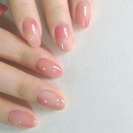 BHIDENAW Nail Tips, 24 Pieces, Nail Tips, Short, Spring and Summer, Popular Japanese Style, Cute, Simple, Stylish, Coming of Age Ceremonies, School Entrance Ceremonies, Graduation Ceremonies,