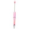【P159】10pcs Opal Print Plastic Beadable Pen Bead Pens Ballpoint:_#5 Pink
