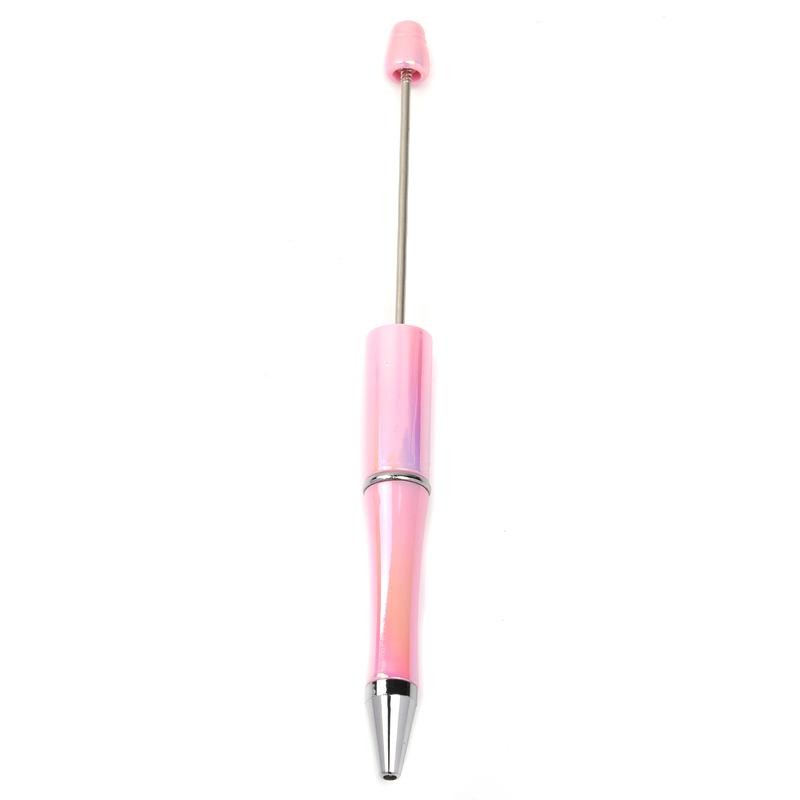 【P159】10pcs Opal Print Plastic Beadable Pen Bead Pens Ballpoint:_#5 Pink