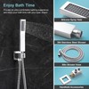 RTOBWEYE 10 Inch Shower Faucet Set, Wall-Mounted Rainfall Shower System