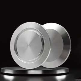 WYLWLS 2PS KF25 Blank,Vacuum Fittings,Vacuum Flange Plate,KF 25 Tri Clamp Blank Stud or Blind Cap,End Caps Blind Tri Caps Clamp for Dairy Products Food Wine Beverage Cosmetics Engineering (KF 25)