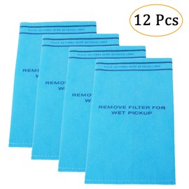WS01025F2 Wet Dry Filter Bag Compatible with Workshop Fits 2-1/2-Gallon to 5-Gallon Shop Vacuum Cleaners with Retaining Bands Replace VF2000(12 PACKS)
