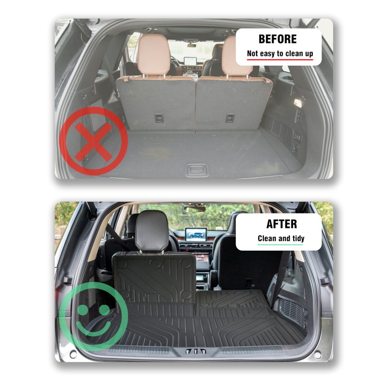 YEBOOCA Cargo Liner Compatible with 2020-2025 2026 Lincoln Aviator Trunk