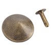 100 Sets Mushroom Rivets Stud 22mm DIY Iron Cone Spikes
