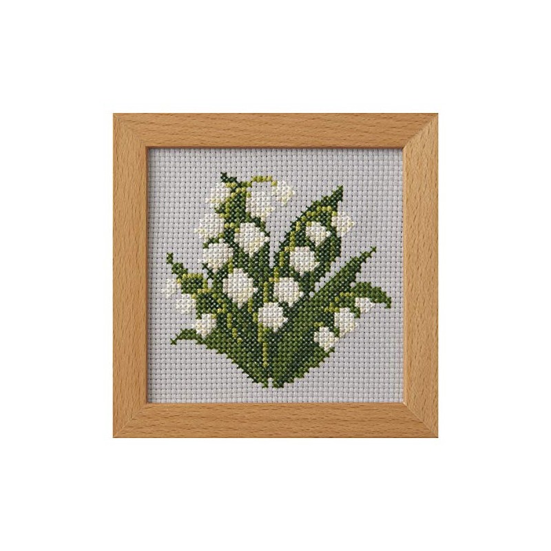 LECIEN (ルシアン) 刺しゅうキット 小さな花のフレーム クロスステッチ すずらん 852