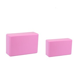 Kenhihi Yoga Block - Unsupported Latex Eva foam - Soft non slip surface with bevel for yoga, pilates, meditation - Yoga accessories for stability, balance and deep stretching (Pink-2 Pack)