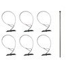 6" Chisel Earth Anchors - 6 pcs and Drive Rod