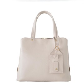 VITAFELICE vinb-l16045 Women's Genuine Cowhide Leather 2-Way Square Handbag, white (off-white)