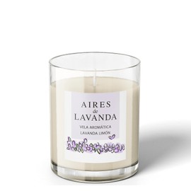 Vela Aromtica Aires de Lavanda  Lavanda y Limn  Vela Artesanal con Esencias Naturales  Aromaterapia para Relajacin y Bienestar  Decorativa y Hecha en 