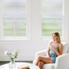 Beautyhero Window Privacy Film, Frosted Reeded Glass Cling with 3