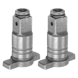 HARFINGTON 2pcs Electric Wrench Conversion Head 1/2" Square Drive Shaft 1/4" Hex Chuck Collect Impact Wrench Adapter Converter with Magnet for Power Sockets Screwdriver Drill Bits