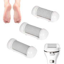 Pack of 3 Replacement Rollers Callus Remover, 3 Types of Roughness for Callus Corns Removal, Foot Care Devices Accessories for Pedicure Foot Care Set