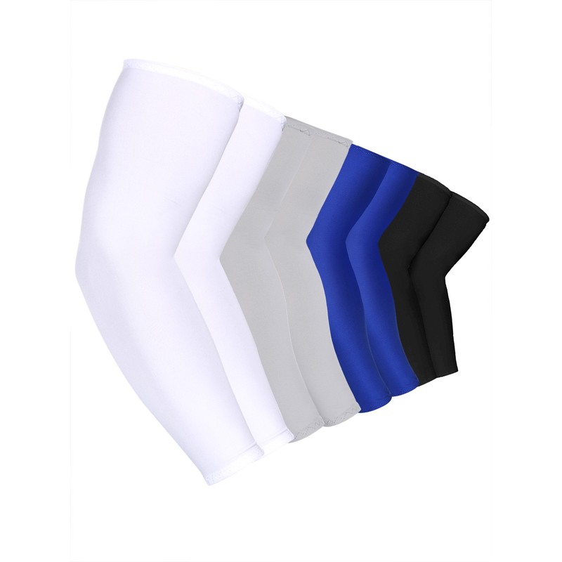 Mudder 8 Pairs UV Sun Protection Arm Sleeves Compression Arm