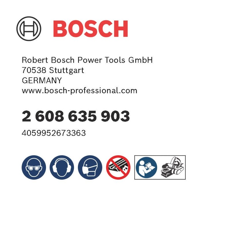 Bosch 2 x Pro Planer Blades (for Plastic-Coated Panels, Hardwood,