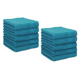 Betz Palermo Flannels 100% Cotton Size 30 x 30 cm Petrol Pack of 10