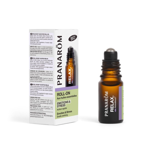 Pranarom PRANAR - Aromaboost Relax Bio - Scent Roller, supports