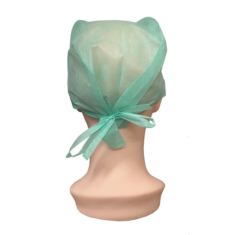 100x Premium Disposable Theatre Hat with Ties - Tie Backs